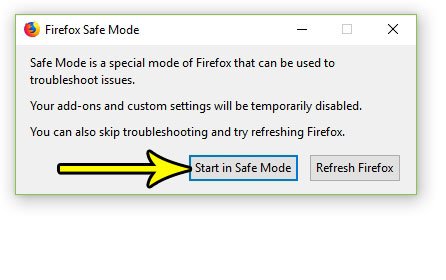 cómo iniciar Firefox en modo seguro