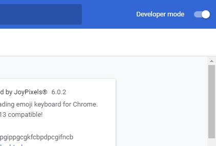 Google Chrome Habilitar el modo de desarrollador
