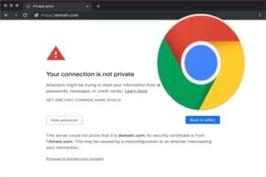 tu conexion no es privada en Chrome