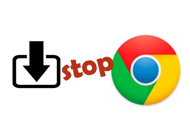 detener las descargas automáticas en Google Chrome