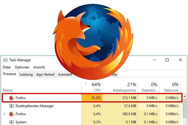 C贸mo solucionar el uso elevado de CPU con Firefox