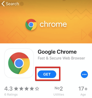 Descarga de Google Chrome para iOS