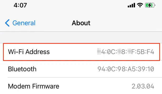 How to find the MAC address on iPhone and Android devices