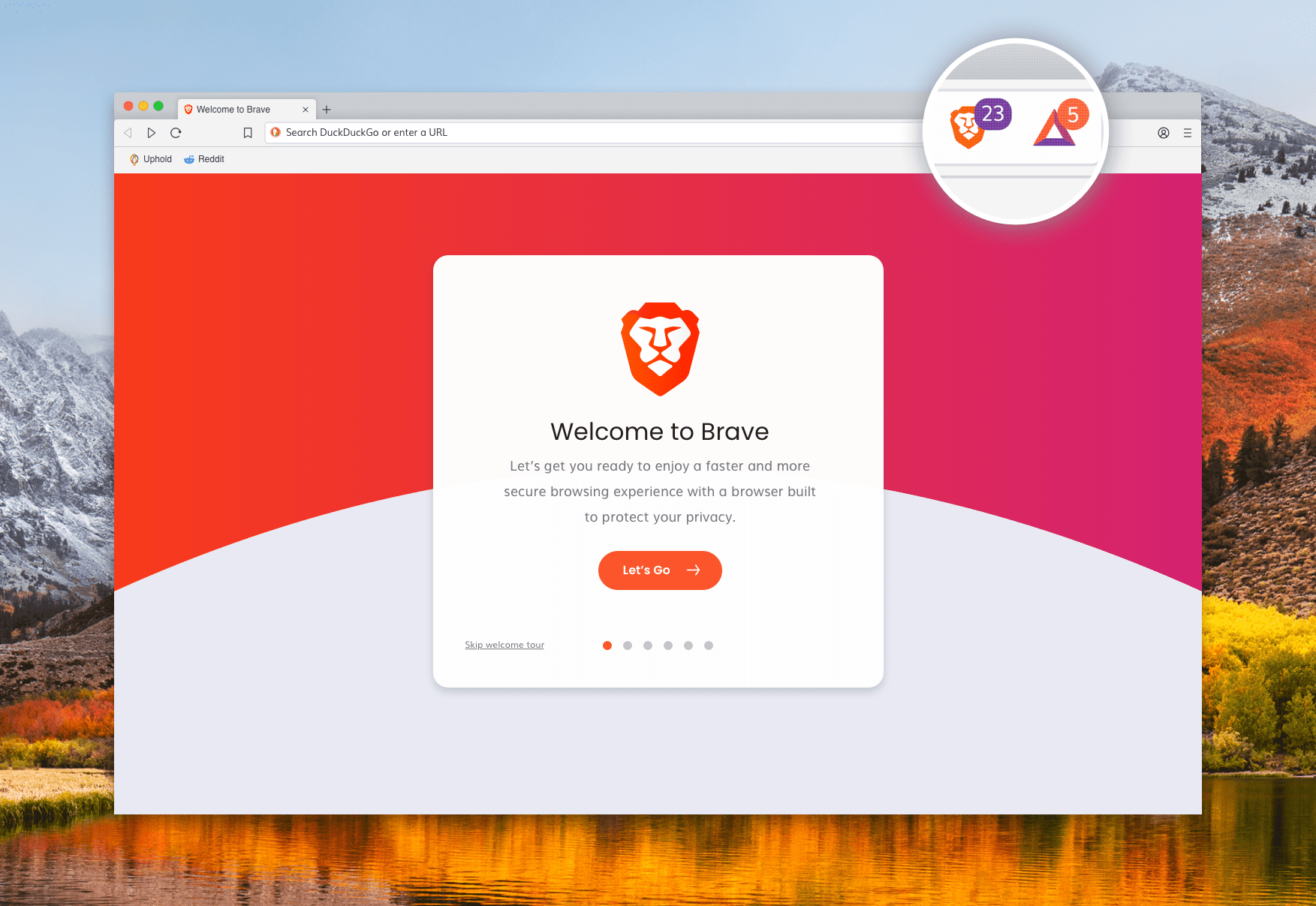Brave Privacy Browser para computadora