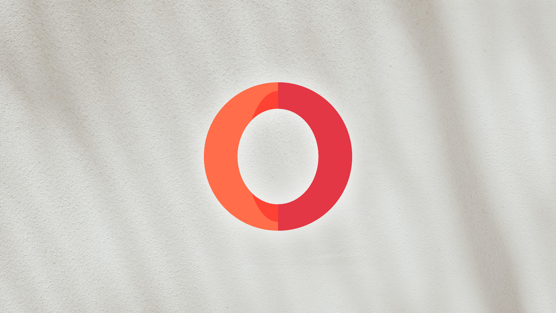 Logotipo de la Ã³pera con abstracto gris