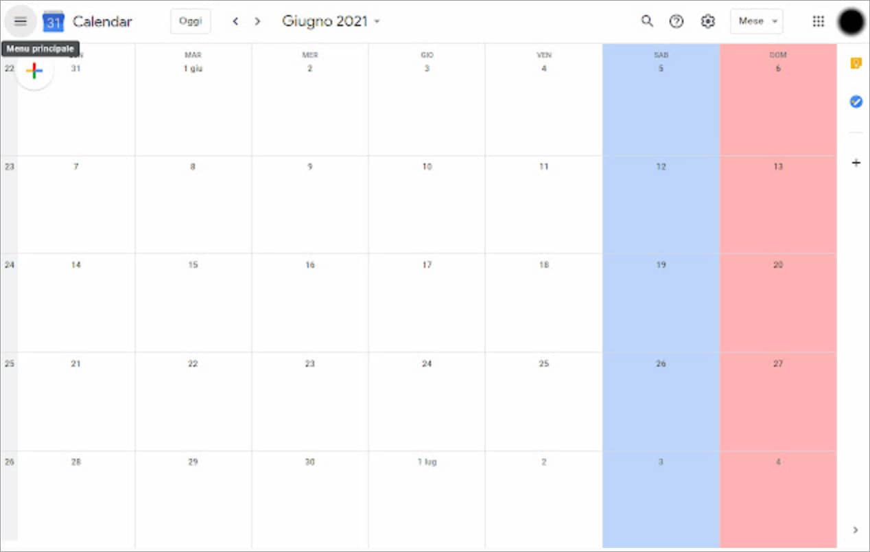 Resaltador de fin de semana de Google Calendar