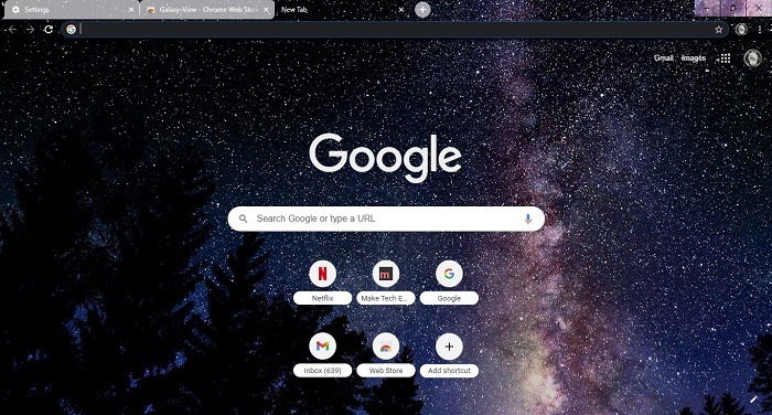 Cómo cambiar el resultado del tema de fondo de la búsqueda de Google Chrome