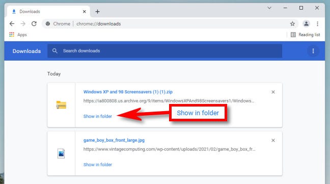 Haz clic en "Mostrar en Finder" en Mac o "Mostrar en carpeta" en Windows o Linux.