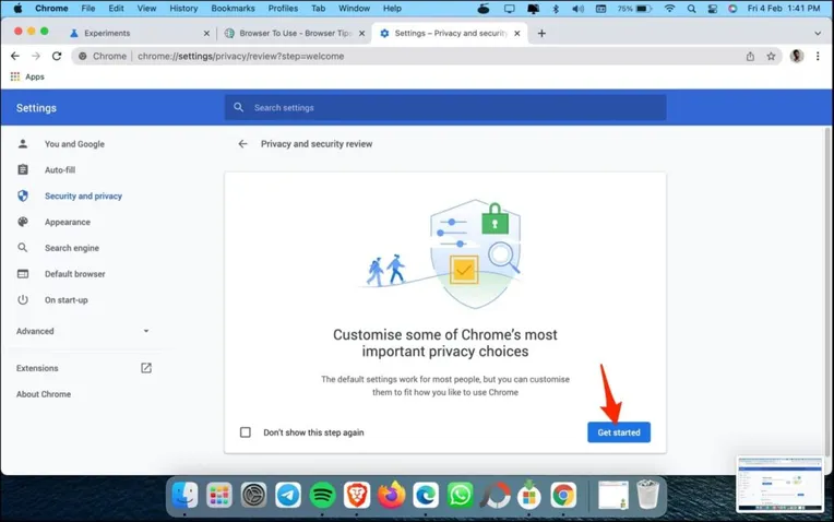 Guía de privacidad en Chrome