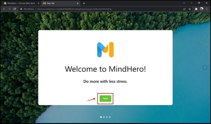 Bienestar digital MindHero en Chrome, Edge, Brave