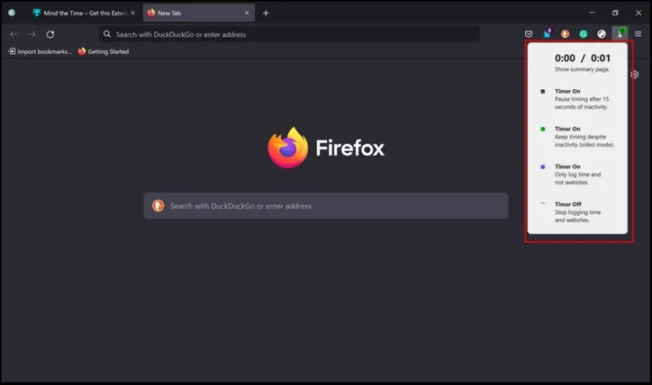 Bienestar digital en Firefox