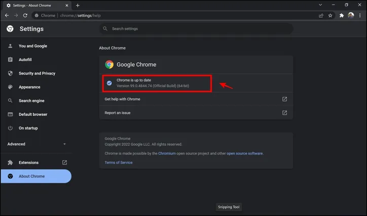 Actualice Google Chrome para solucionar el problema de cierre de sesión automático