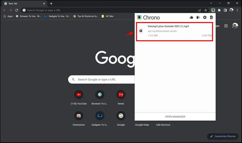 Detener la descarga de archivos que se abren automáticamente en Chrome