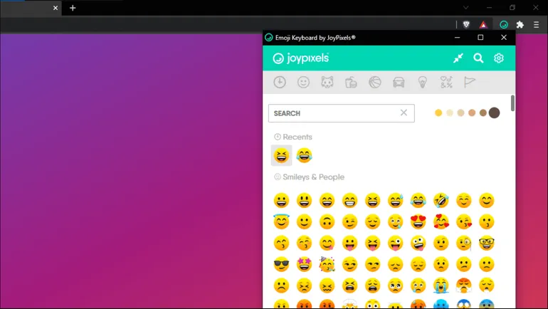 ExtensiÃ³n de teclado Emoji para Brave