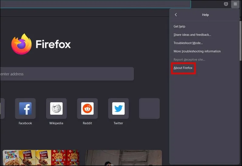 Compruebe la compilación de Mozilla Firefox en la PC
